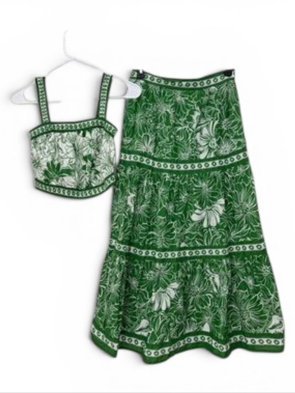 Japna Two-Piece Crop Top & Maxi Skirt Set